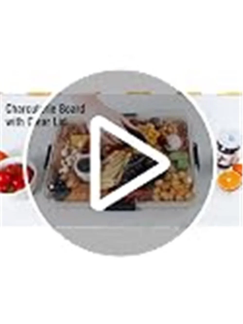 Portable Charcuterie Boards with Lid, Cheese, Veggie & Snack Tray